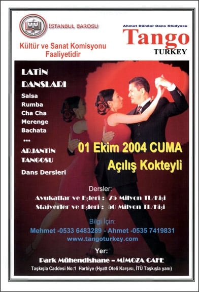 Latin Dansları Ve Tango Dersleri Başladı