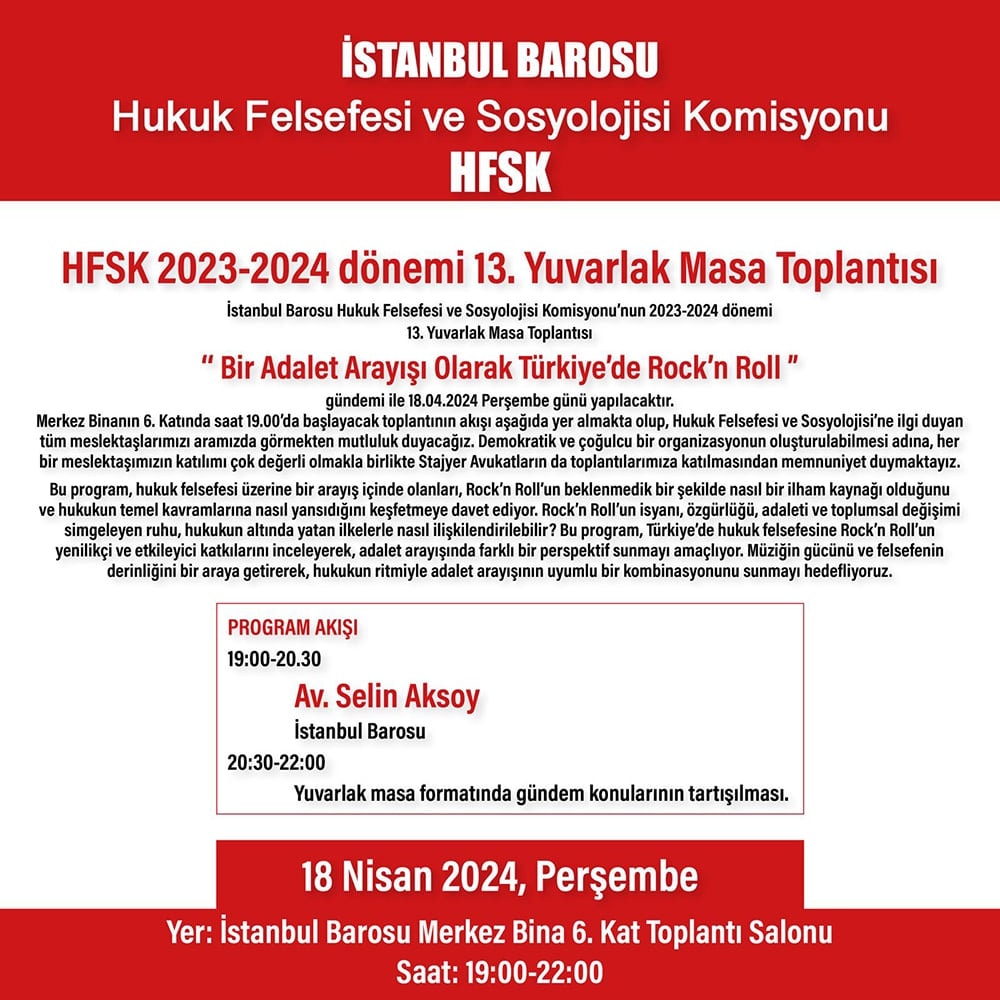 HFSK 2023-2024 Dönemi 13. Toplantısına Davet