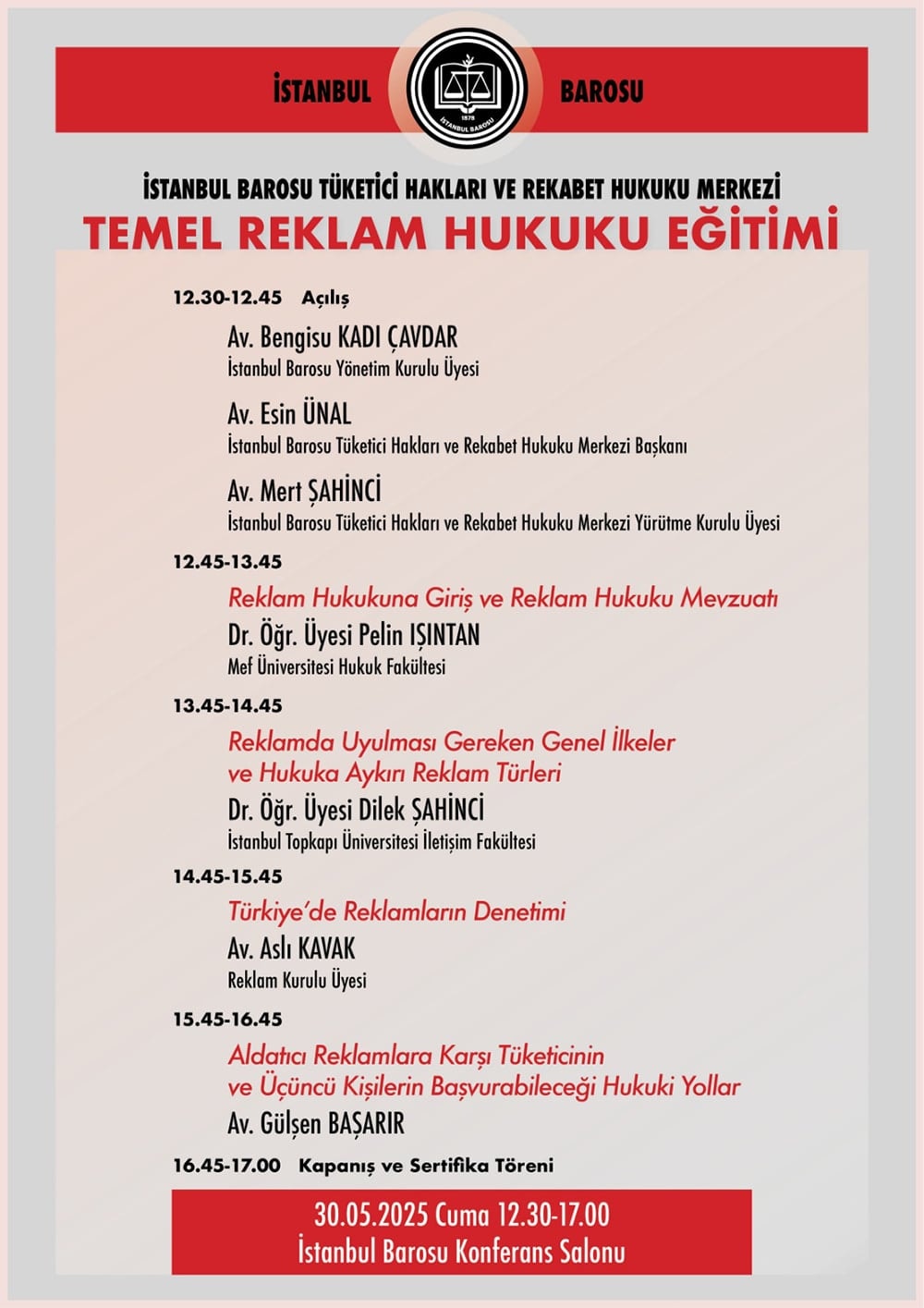 Temel Reklam Hukuku Eğitimi