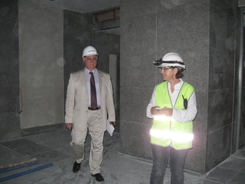 İstanbul Barosu Başkanı Av. Muammer Aydın Çağlayan Adliyesi İnşaatında İncelemelerde Bulundu - 12