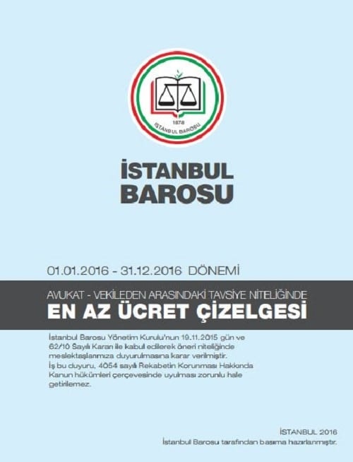 Tavsiye Niteliğindeki En Az Ücret Çizelgesi Yayınlandı
