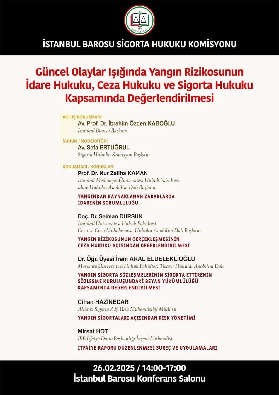 Güncel Olaylar Işığında Yangın Rizikosunun İdare Hukuku, Ceza Hukuku ve Sigorta Hukuku Kapsamında Değerlendirilmesi
