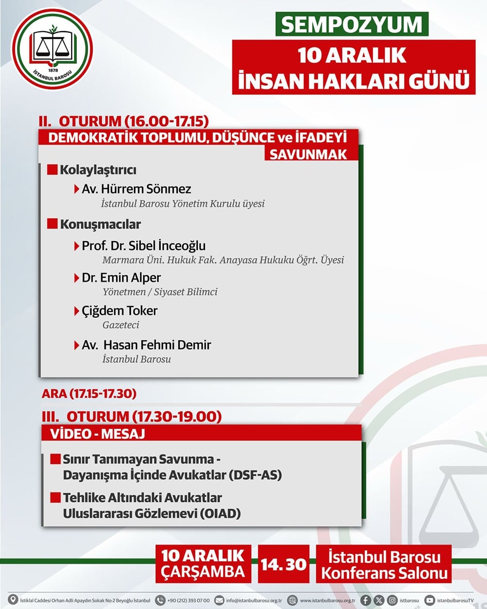 10 Aralık Dünya İnsan Hakları Günü Sempozyumu - 2