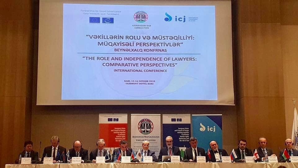 Azerbaycan Barosu, ICJ ve Avrupa Konseyi Ortak Konferansı Bakü’de Gerçekleştirildi - 1