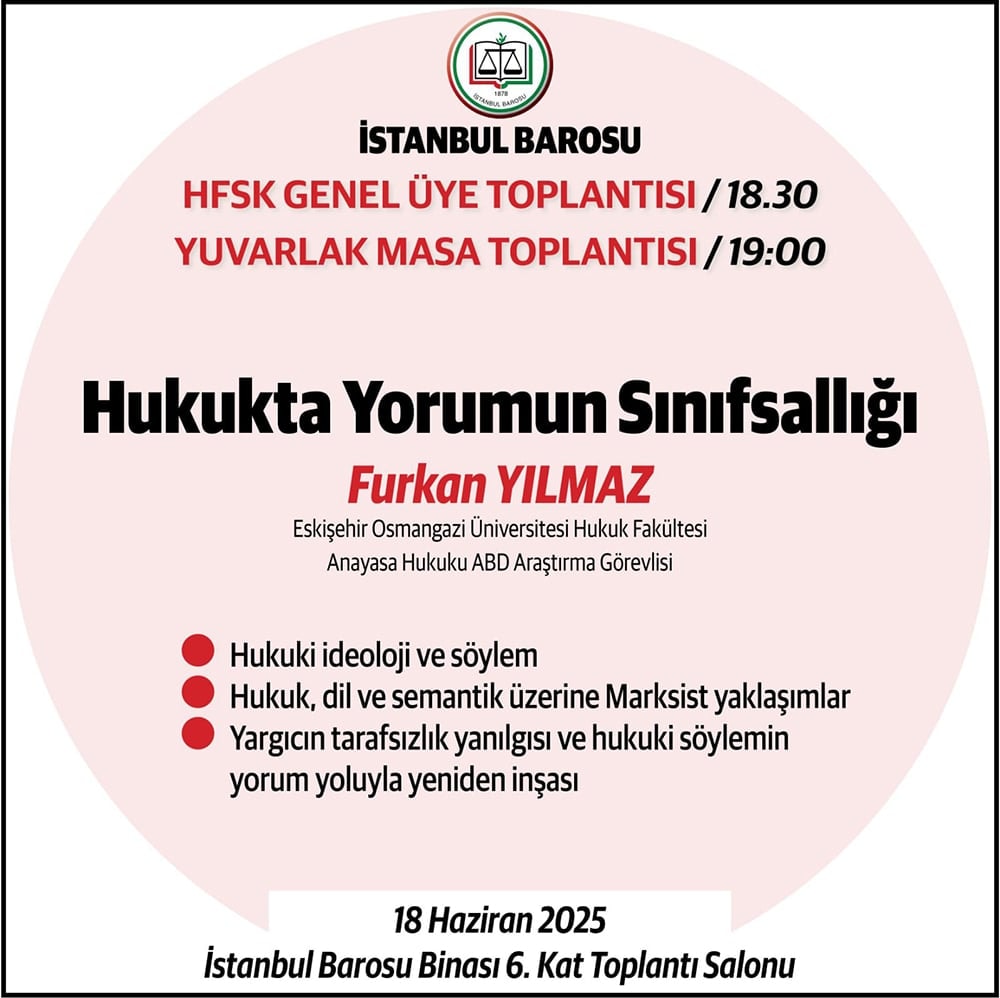 Hukukta Yorumun Sınıfsallığı