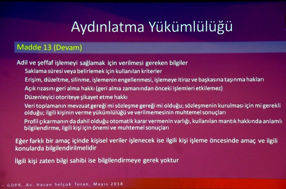 Avrupa Genel Veri Koruma Tüzüğü ve KVKK - 60