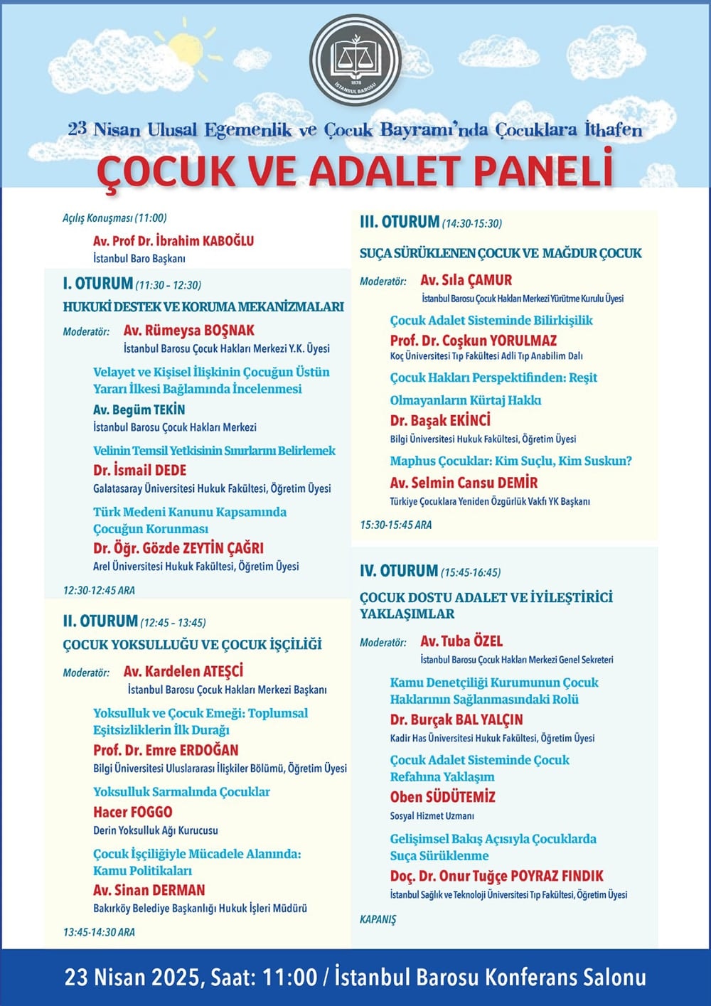 Çocuk ve Adalet Paneli