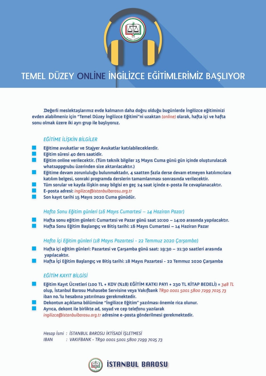 Temel Düzey Online İngilizce Eğitimlerimiz Başlıyor - 1