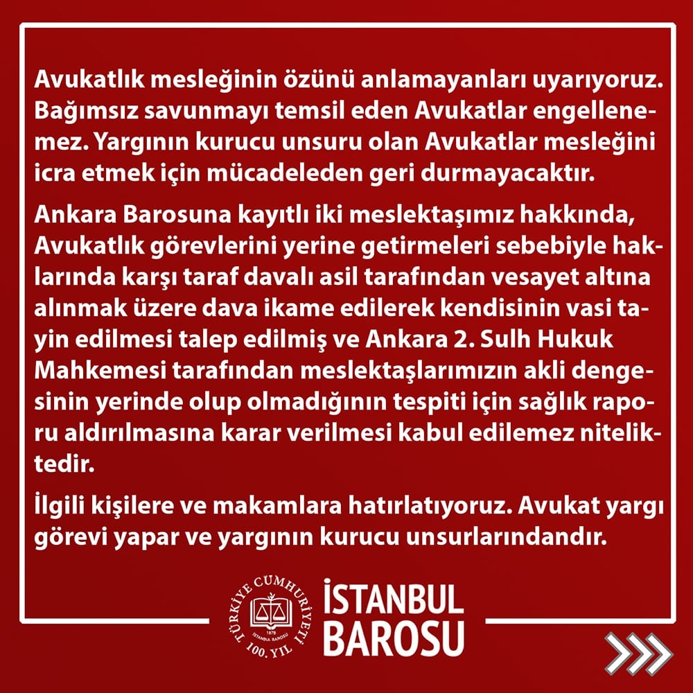 Bağımsız Savunmayı Temsil Eden Avukatlar Engellenemez - 2