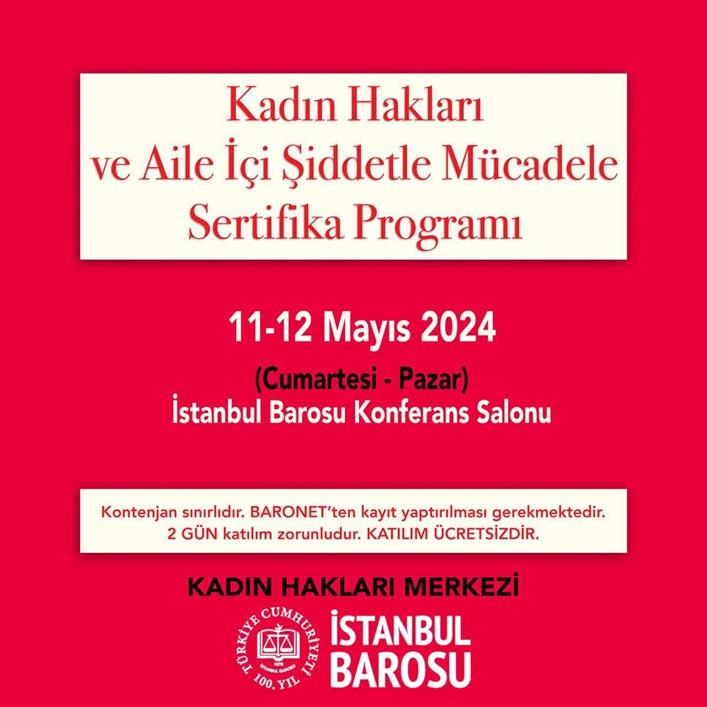 Kadın Hakları ve Aile İçi Şiddetle Mücadele Sertifika Programı