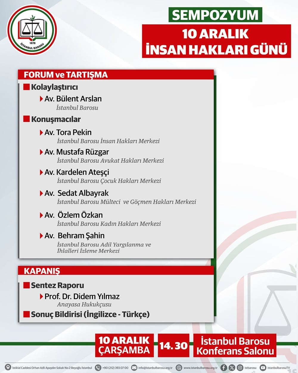 10 Aralık Dünya İnsan Hakları Günü Sempozyumu - 3