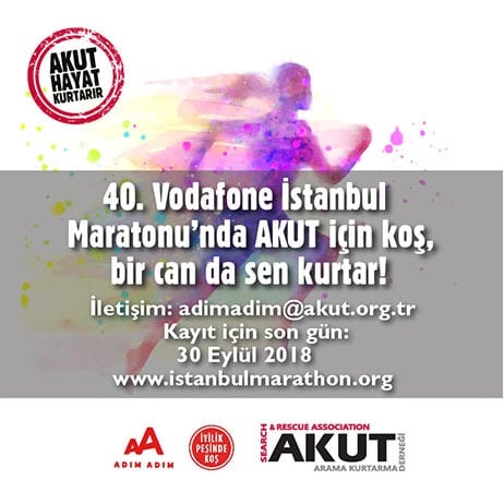 AKUT, Adım Adım Projesi'nde yer alıyor siz de destek verin, bağış için koşucumuz olun!