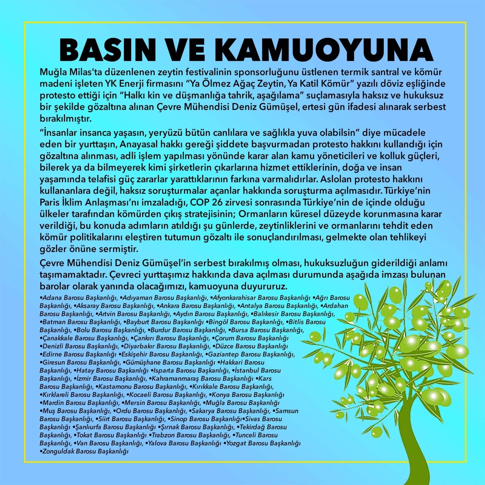 Basına ve Kamuoyuna - 1