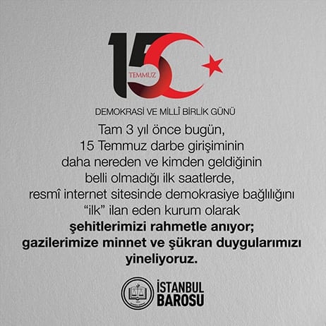 15 Temmuz Demokrasi ve Milli Birlik Günü