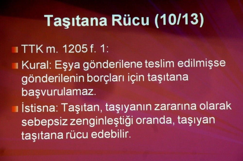 Yükün Teslim Alınmaması, Demuraj ve Tasfiye Süreçleri - 28