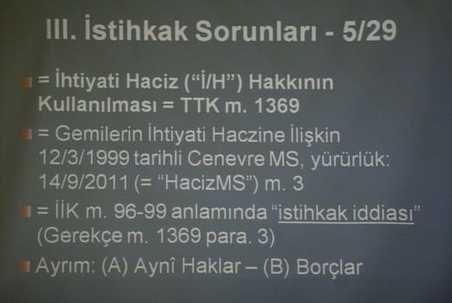 Deniz İcra Hukuku Paneli
 - 32