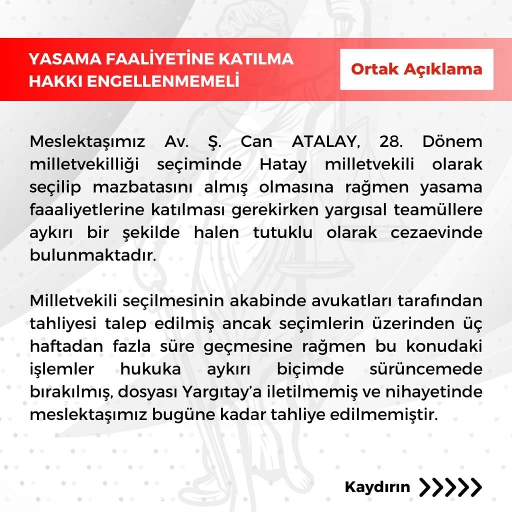 Yasama Faaliyetine Katılma Hakkı Engellenmemeli - 1