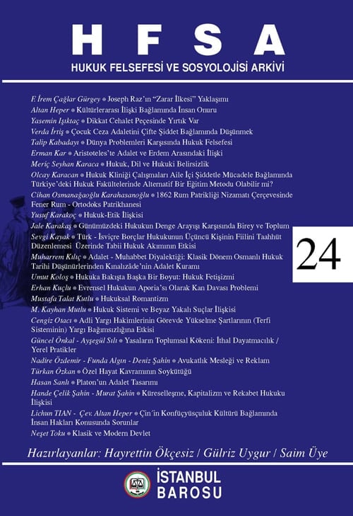 H F S A (Hukuk Felsefesi Ve Sosyolojisi Arkivi)’Nin 23, 24 Ve 25. Sayıları Çıktı  - 2
