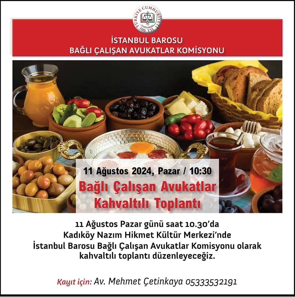 Bağlı Çalışan Avukatlar Kahvaltılı Toplantısı