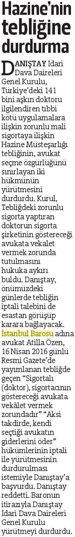 Tebliğ ile Avukat Seçme Özgürlüğü Kısıtlanamaz - 1