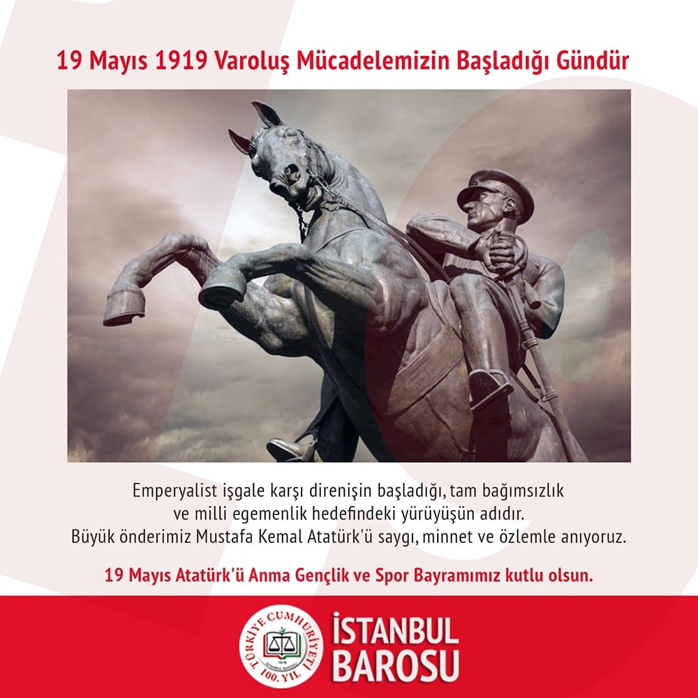 19 Mayıs Atatürk'ü Anma Gençlik ve Spor Bayramımız Kutlu Olsun