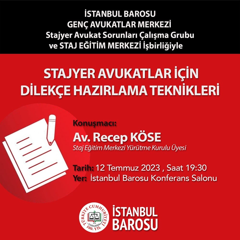 Stajyer Avukatlar İçin Dilekçe Hazırlama Teknikleri