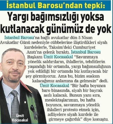 İstanbul Barosu'nun Protestosu Kamuoyunda Geniş Yankı Yarattı - 9