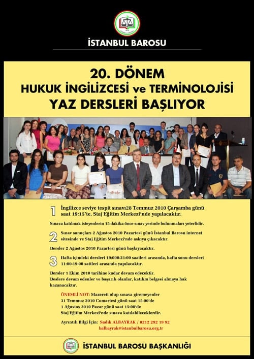 20. Dönem Hukuk İngilizcesi Ve Terminolojisi Yaz Dersleri Başlıyor - 1