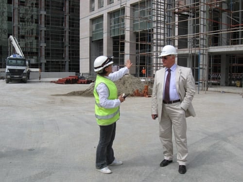 İstanbul Barosu Başkanı Av. Muammer Aydın Çağlayan Adliyesi İnşaatında İncelemelerde Bulundu - 1