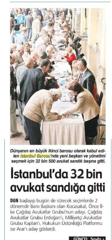 Ümit Kocasakal İstanbul Barosu Başkanlığına Yeniden Seçildi 

 - 434