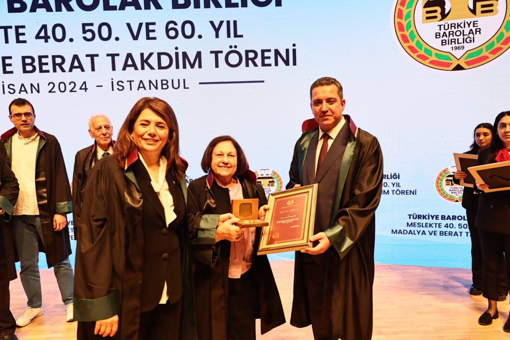 Meslekte 40, 50 ve 60 Yılını Dolduran Meslektaşlarımıza Plaket Verildi - 187