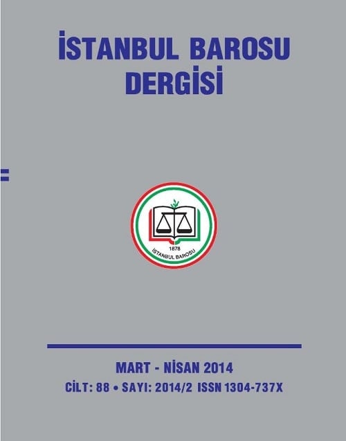 İstanbul Barosu Dergisi 2014-2 Mart-Nisan Sayısı Çıktı

