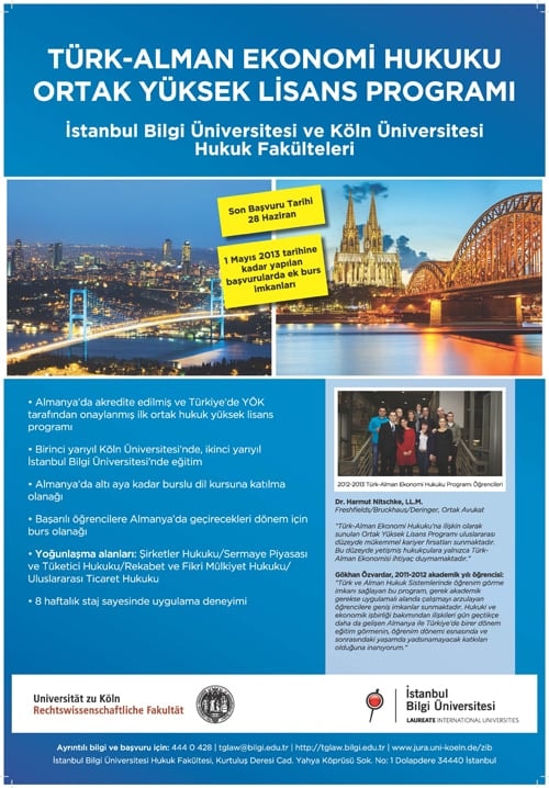 Türk – Alman Ekonomi Hukuku Ortak Yüksek Lisans Programı

 - 2