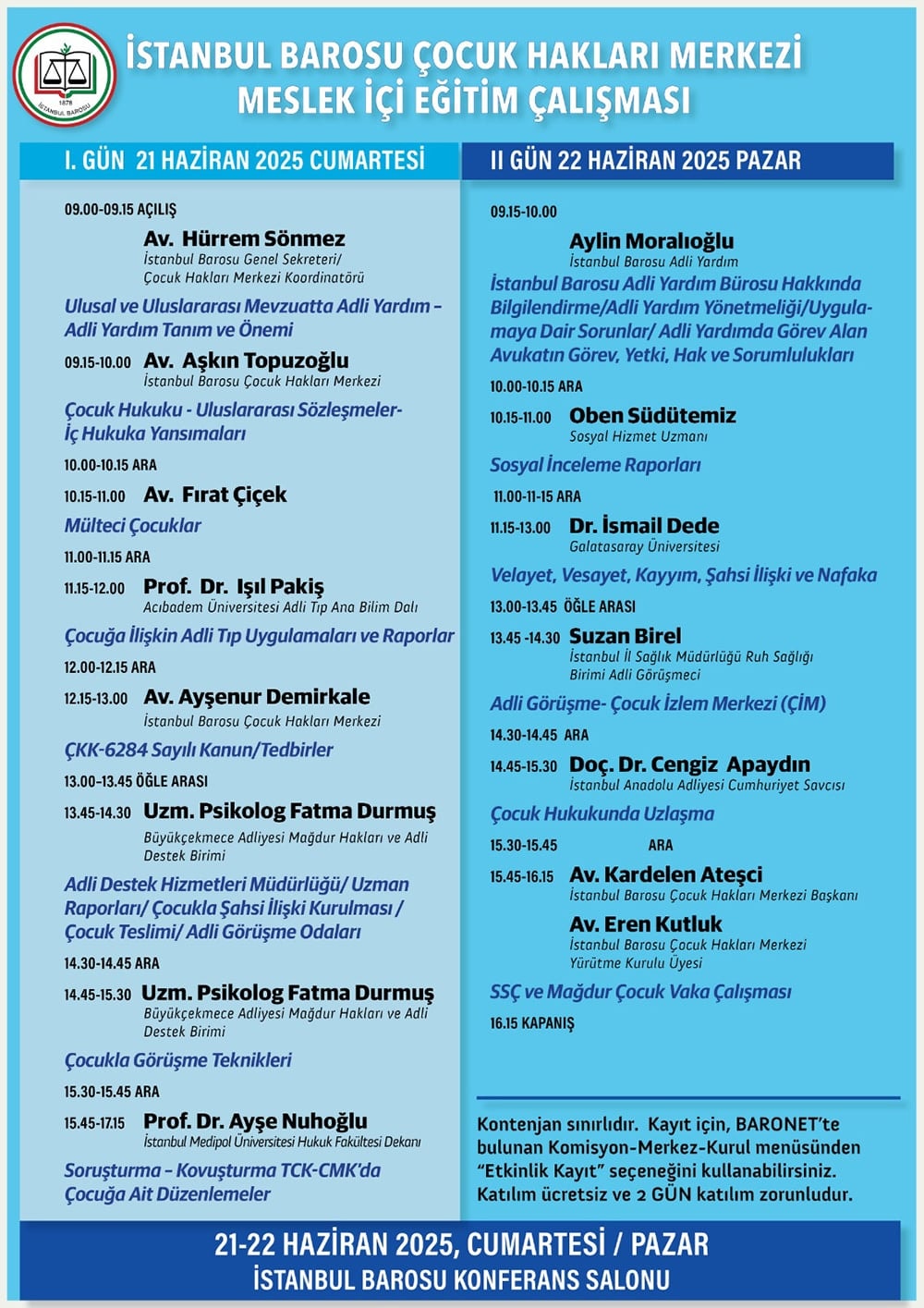 Çocuk Hukuku Konulu Eğitim Programı