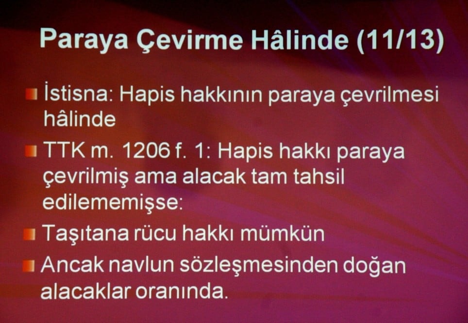 Yükün Teslim Alınmaması, Demuraj ve Tasfiye Süreçleri - 29