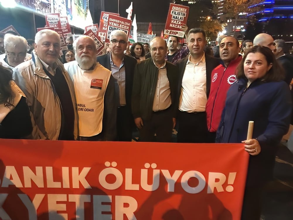 Meslek Odaları, Sendikalar ve Kitle Örgütlerinden İsrail Başkonsolosluğu Önünde Basın Açıklaması - 3