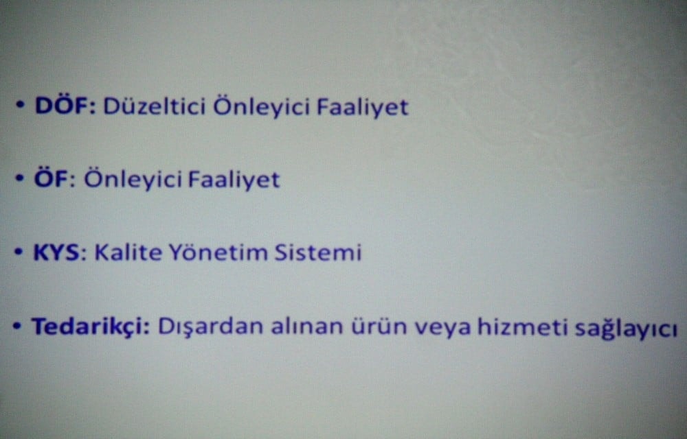 Kalite Yönetimi Sistemi Temel Eğitimi Yapıldı - 96