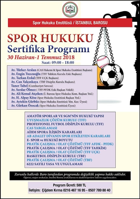 Spor Hukuku Sertifika Programı