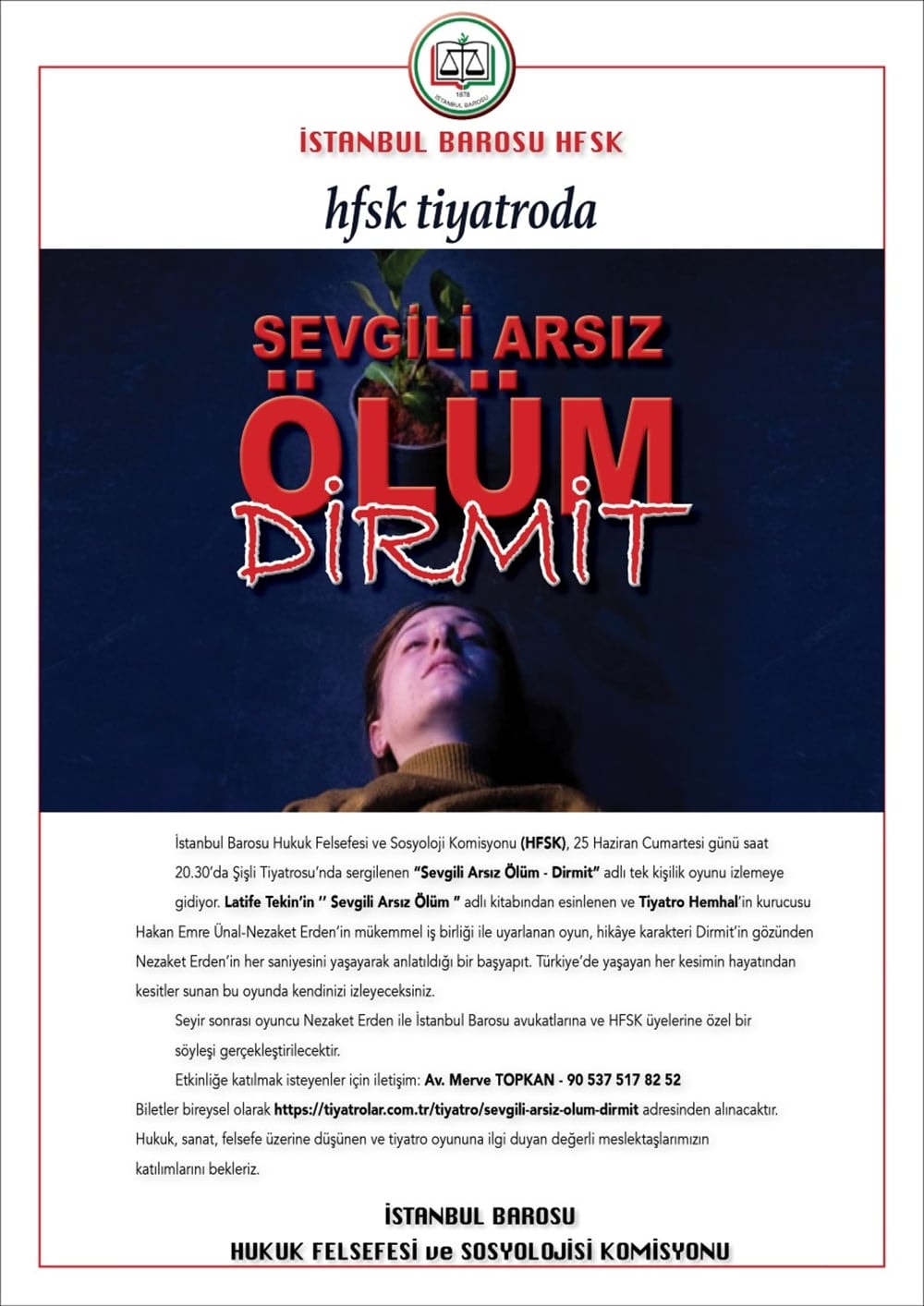 HFSK “Sevgili Arsız Ölüm-Dirmit” Tiyatro Etkinliği - 4