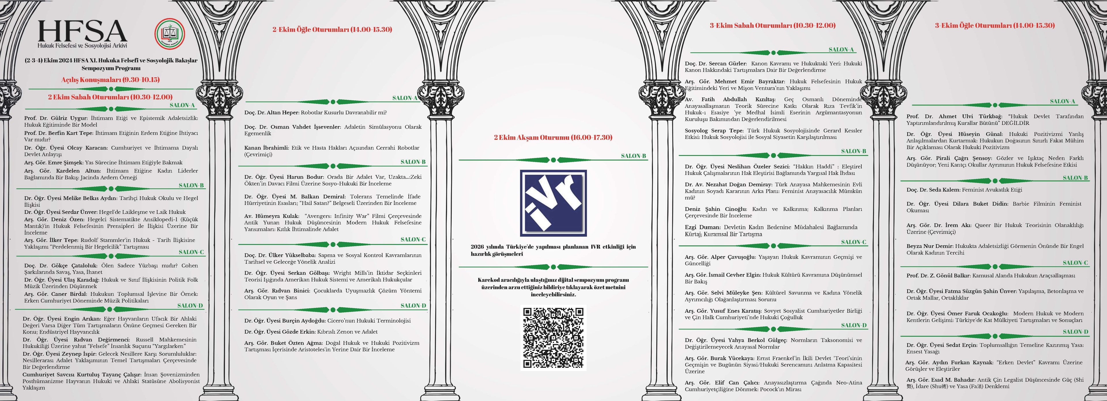 XI. Hukuka Felsefi ve Sosyolojik Bakışlar Sempozyumu - 1