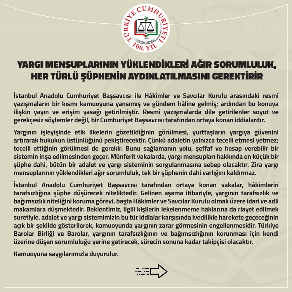 Yargı Mensuplarının Yüklendikleri Ağır Sorumluluk, Her Türlü Şüphenin Aydınlatılmasını Gerektirir - 2