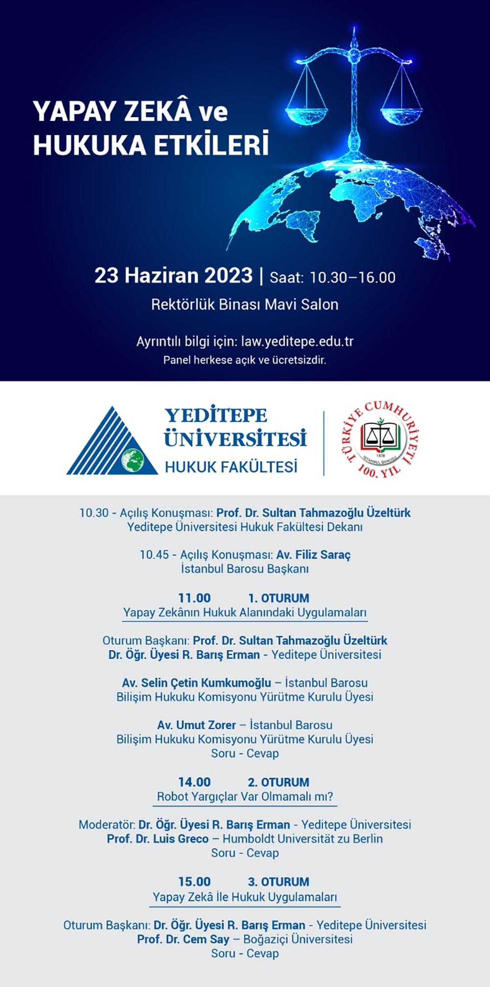 Yapay Zeka ve Hukuka Etkileri Paneli