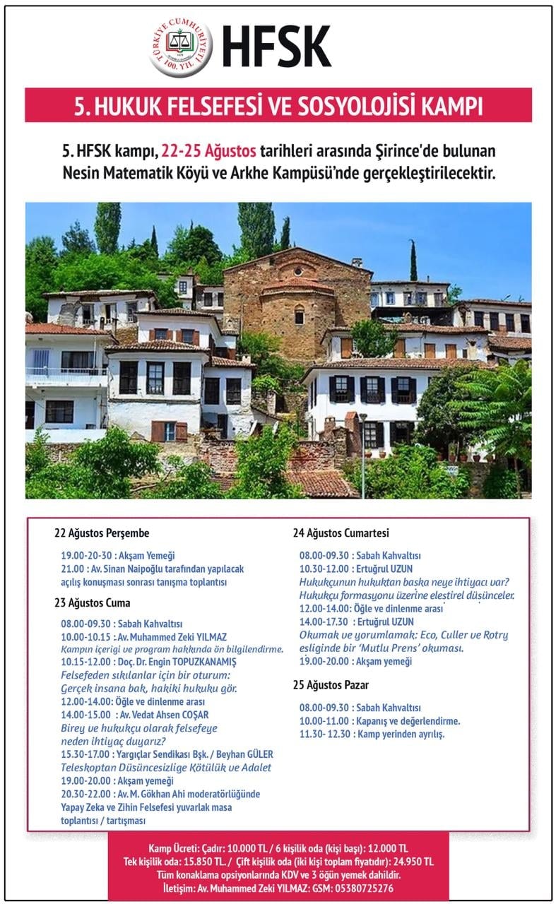 5. Hukuk Felsefesi ve Sosyoloji Kampı