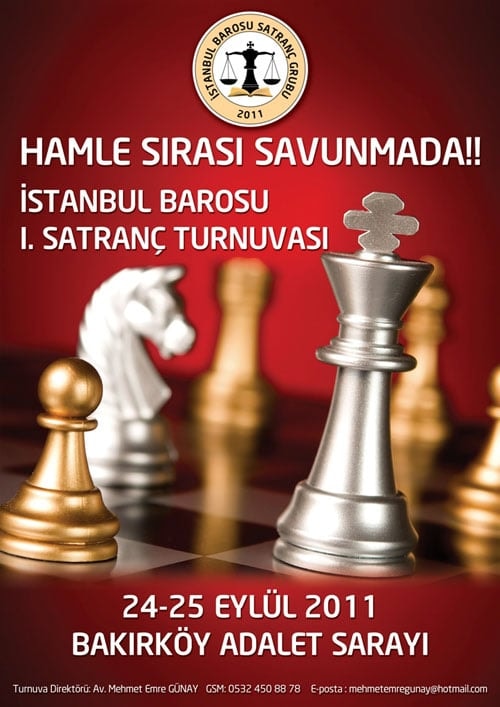 İstanbul Barosu 1. Satranç Turnuvası
Hamle Sırası Savunmada - 1
