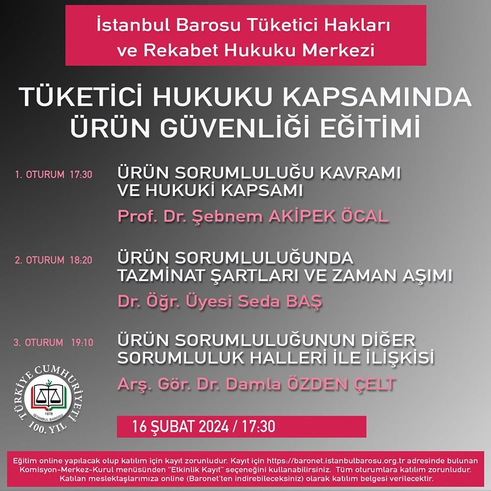 Tüketici Hukuku Kapsamında Ürün Güvenliği Eğitimi 