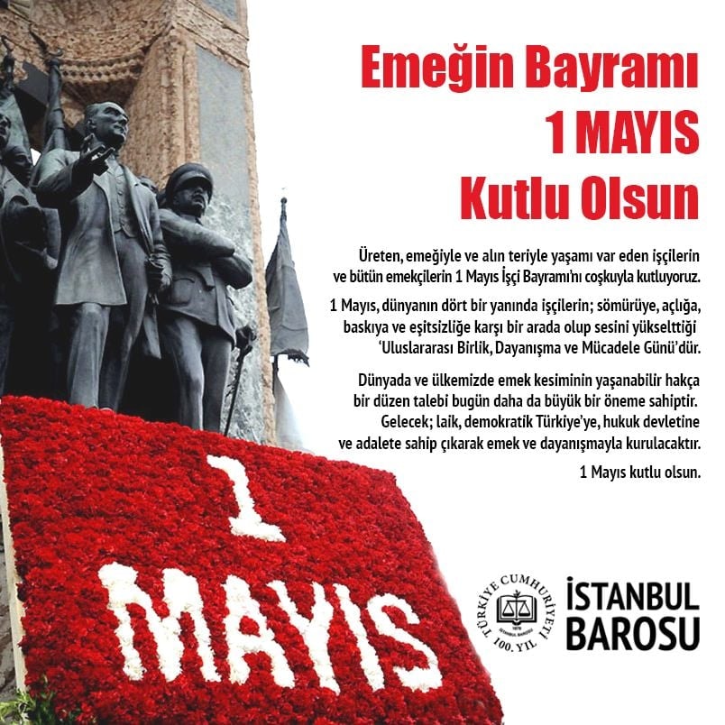 Emeğin Bayramı 1 Mayıs Kutlu Olsun