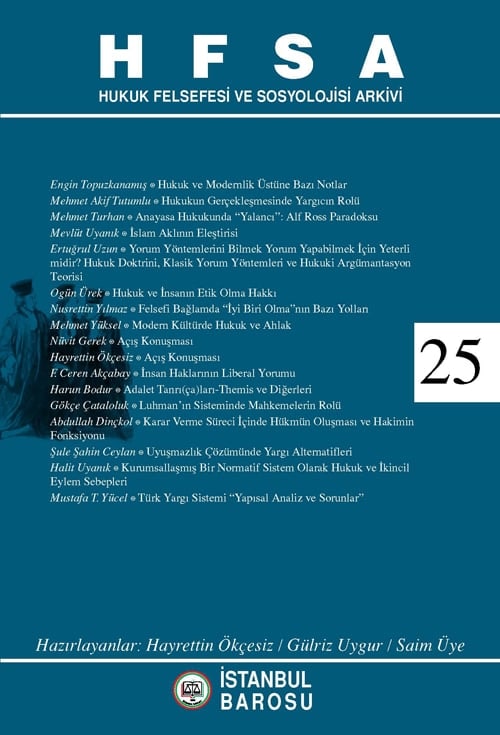 H F S A (Hukuk Felsefesi Ve Sosyolojisi Arkivi)’Nin 23, 24 Ve 25. Sayıları Çıktı  - 3