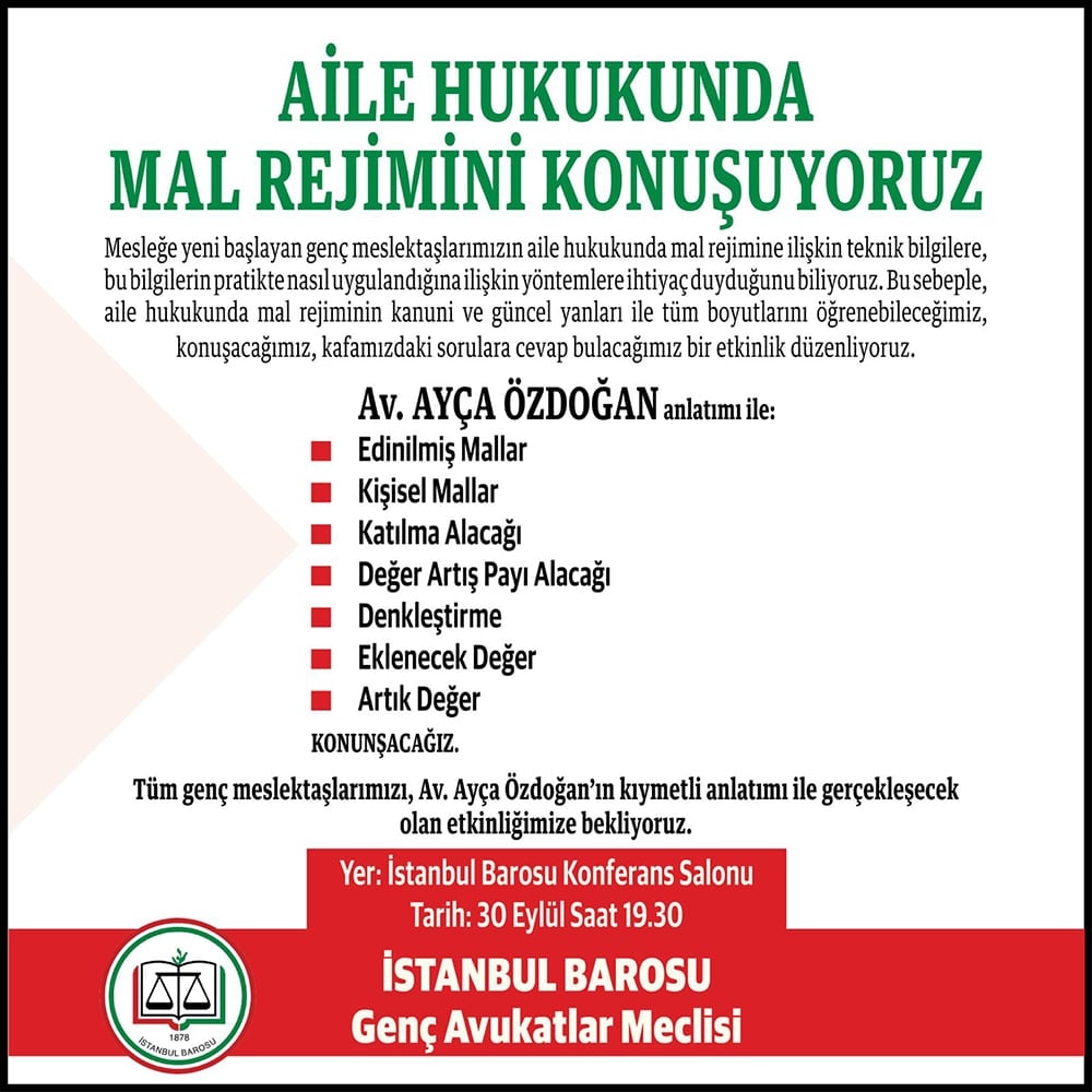 Aile Hukukunda Mal Rejimini Konuşuyoruz