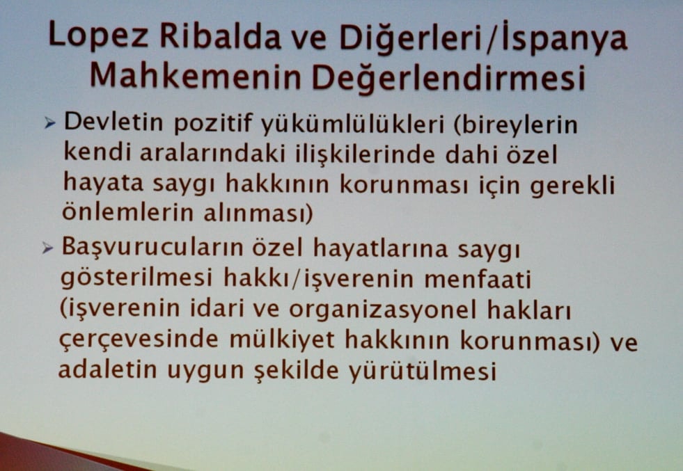 İş Yerinde İşçinin İşveren Tarafından İzlenmesi ve Denetlenmesi - 45