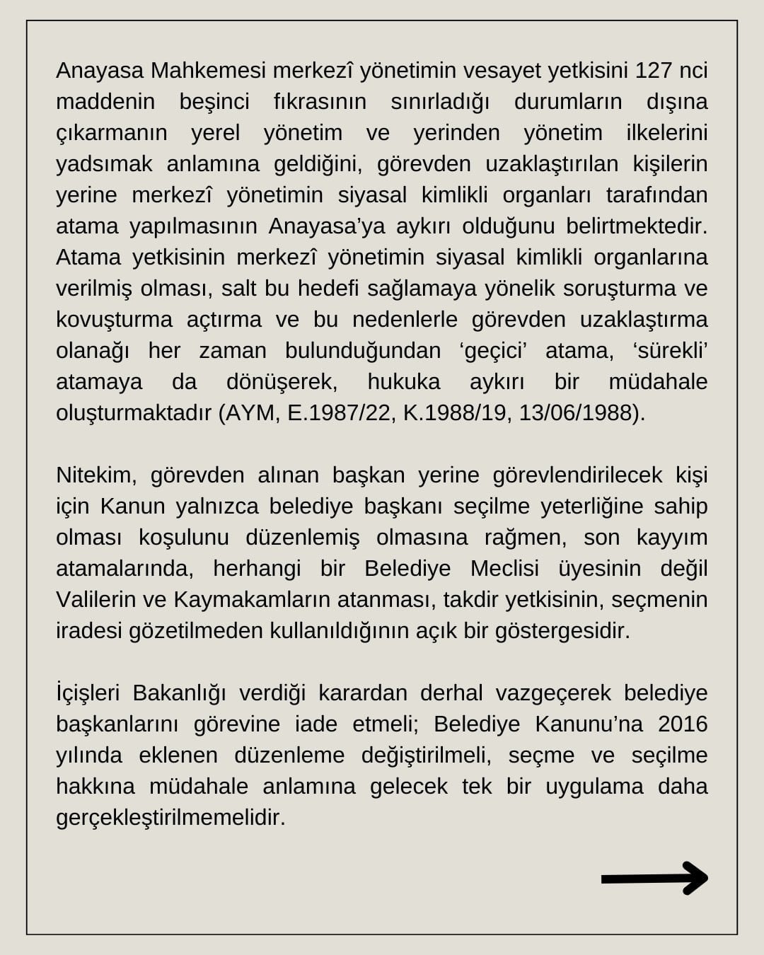 Ortak Açıklama: Kayyım Uygulaması Anayasa’da Yer Alan Merkezî İdarenin Vesayet Yetkisinin Dışında Hukuka Aykırı Bir Müdahaledir - 2
